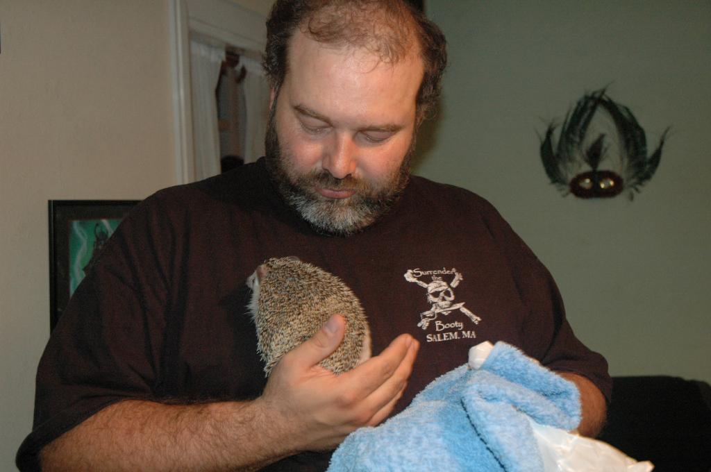 [Photo of Huff the Hedgepig]