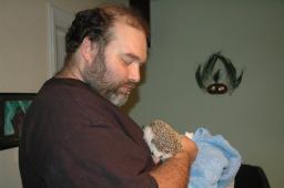 [Photo of Huff the Hedgepig]