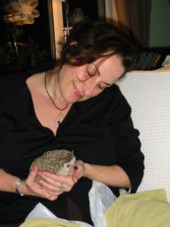 [Photo of Huff the Hedgepig]