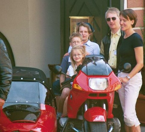 [Photo of the bikes outside the hotel]