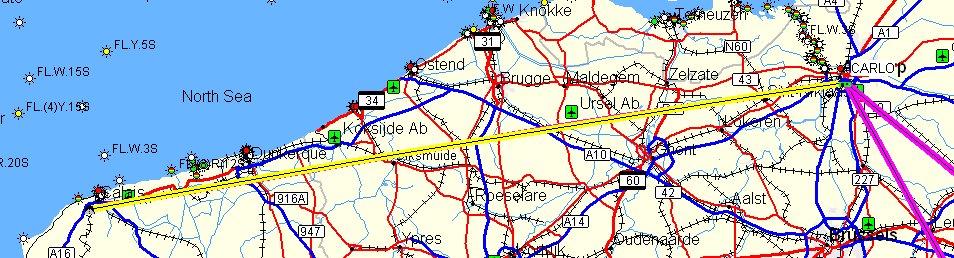 [Map of Channel Tunnel to Antwerp]