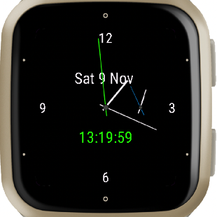 Venu 2 Square with 'Normal' time full size and Decimal inset