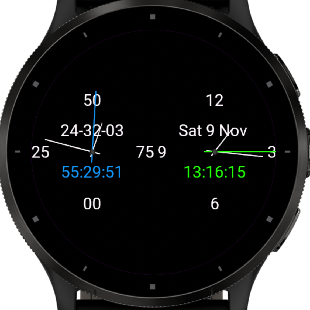 Venu 3 with Decimal and 'Normal' time showing side by side (Decimal to the left)