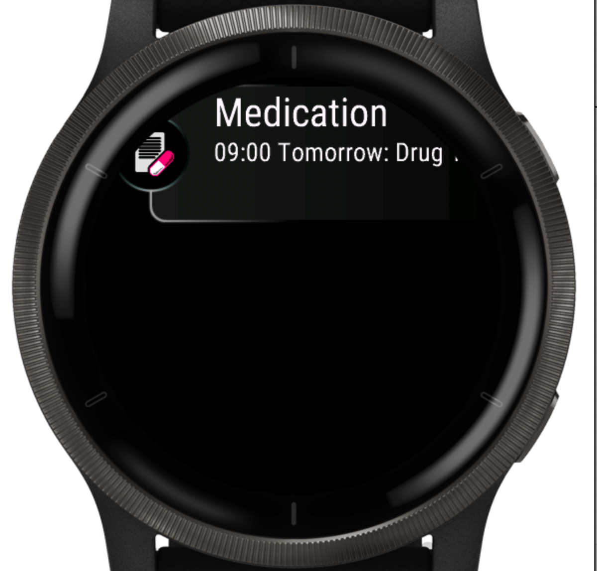 Medication information glance view